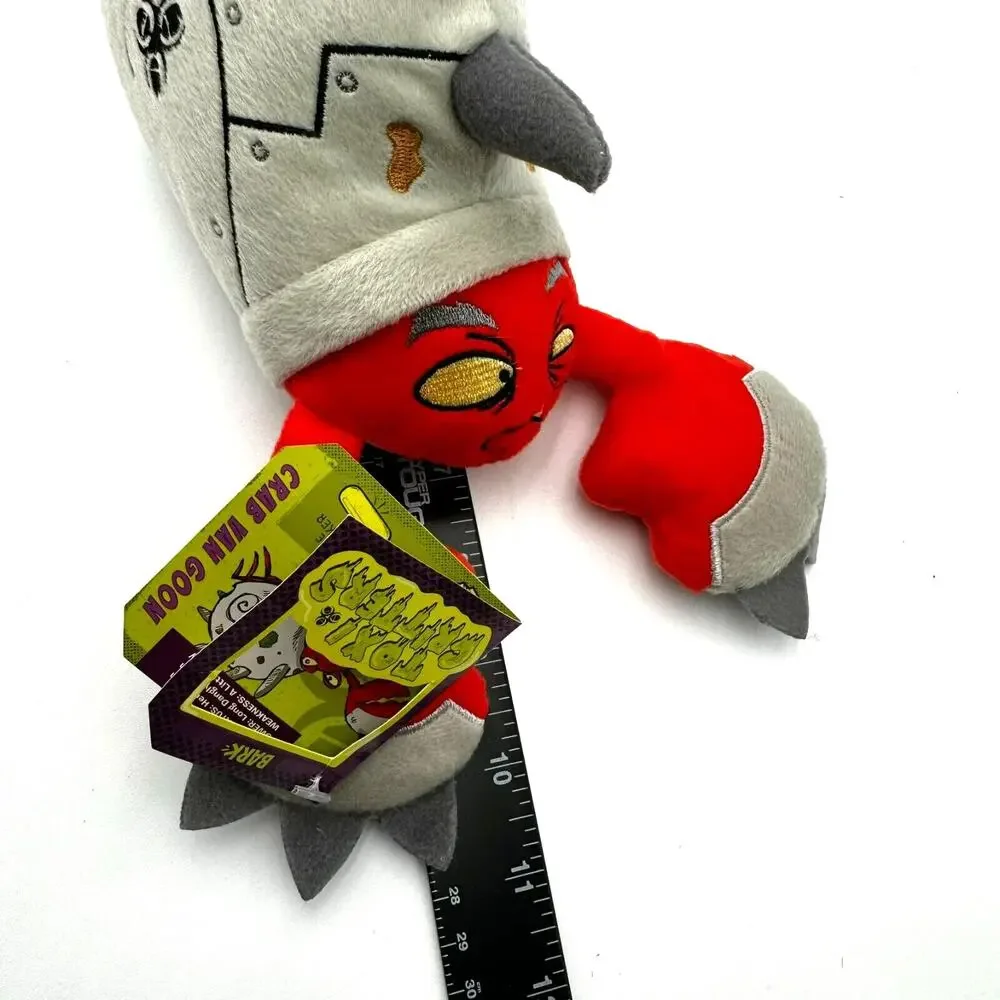 BARK BOX | NEW Crab Van Goon Toxi Critter Plush Dog Toy Crinkle‎ Tube Squeaker